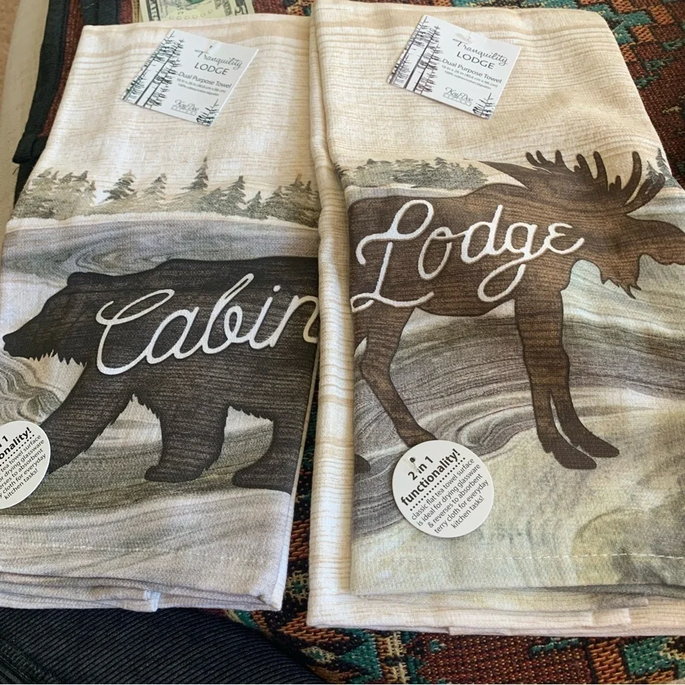 Kay Dee Designs Cabin, Lodge, The-mountains are calling Kitchen Dish Towels!